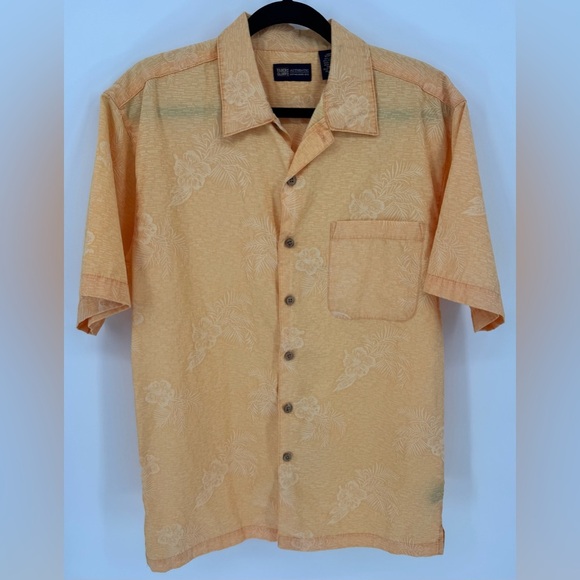 Faded Glory Texture Hawaiian Shirt - Picture 1 of 8